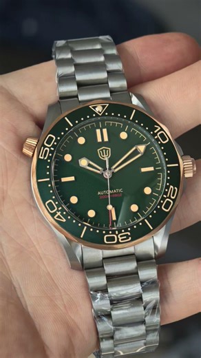 Watchdives WD007 V4 Domed Sapphire Bronze Bezel+Titanium Case #luxurywatches