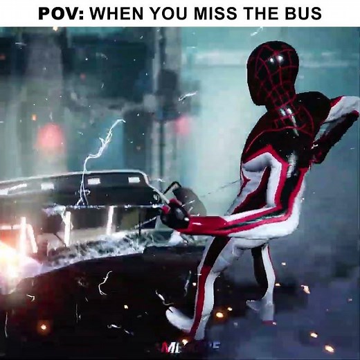 Miles Morales Saved The Bus Full Of People 😱😱