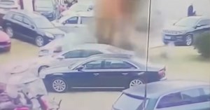 Kid Throws Firework Into Manhole, Blows Up Entire Parking Lot