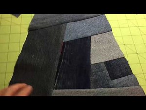 Crazy Quilting Old Blue Jeans!