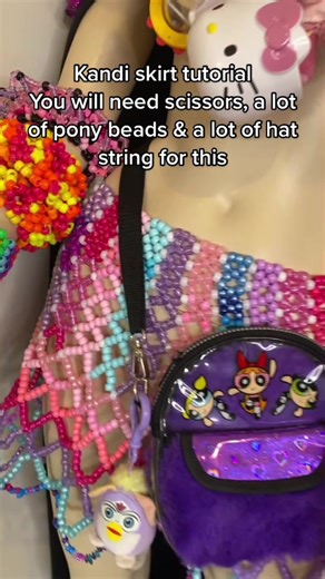 Kandi skirt tut! #kandi #kandiskirt #kanditutorial #OscarsAtHome #raveoutfit