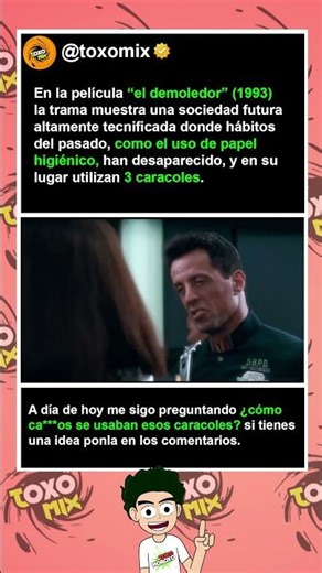 In the movie "Demolition Man," people in the future don't use toilet paper. #funfacts