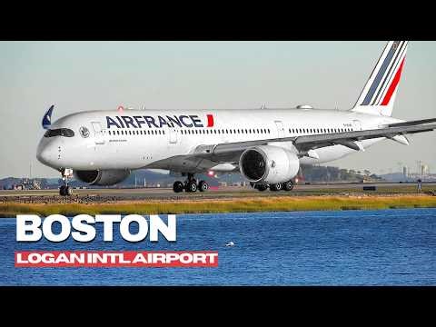 🇺🇸 BOSTON AIRPORT PLANE SPOTTING | Heavy Jets, Regional Aircraft & Private Flights