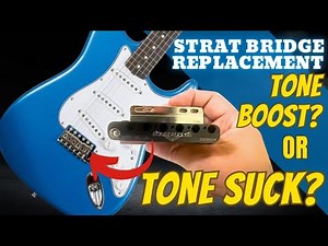 How to replace a Fender Stratocaster Bridge installation Demo and Review Super-Vee Blade Runner Trem