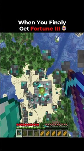 When You Finaly Get Fortune III 😭 #minecraft