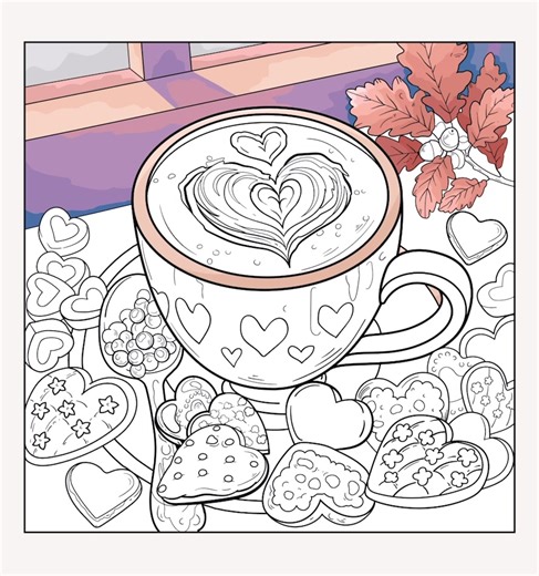 Good morning, my Happy Hues! 💗🌈 Happy Valentine’s Day! Today’s coloring will be all about love, sweetness and warm vibes.#valentinesday#coloringtherapy#coloringtok#colores#goodmorning