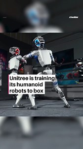 Robot fight club is coming. 🤖🥊 Chinese robotics company Unitree is teaching its G1 humanoid bots to box, and it plans to livestream the combat. | Cheddar Gadgets