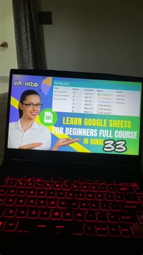 Google sheet tutorial
