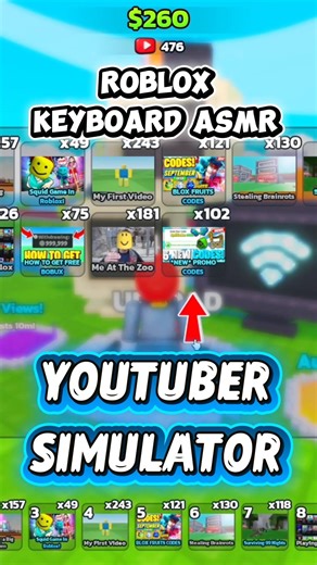 ROBLOX YOUTUBER SIMULATOR | KEYBOARD ASMR