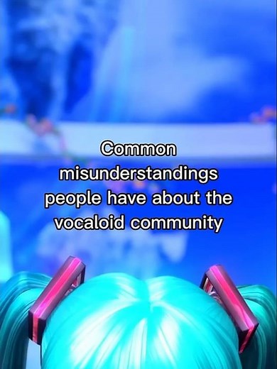 Common misunderstandings people have about the vocaloid community #vocaloid #miku #teto