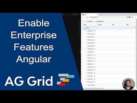 Enabling AG Grid Enterprise Features in Angular