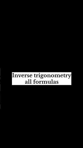 Class12#study... inverse trigonometry formula #maths #growth #education #class12 #trending #reels