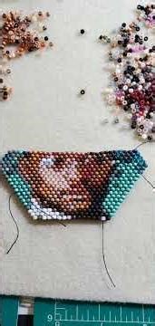 From beginning to end. Realistic Beaded Face design