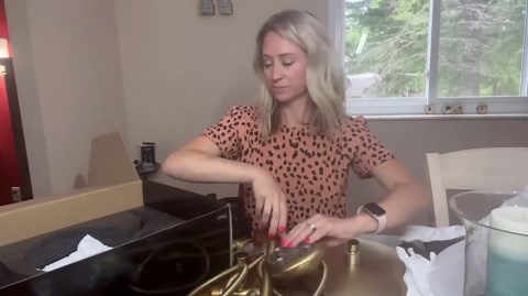 SR SUN RISE Shower Faucet - 10 Inch Multifunctional High Pressure Shower Head System with Handheld Shower Head Fixtures - Valve Included - Brushed Nickel