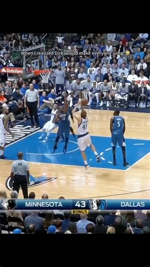 dunk. on Instagram: "The best-shooting big man in the league 🔥💯 (via bonkhnfhrx1/tt) #dirknowitzki #nbaedits #nba"