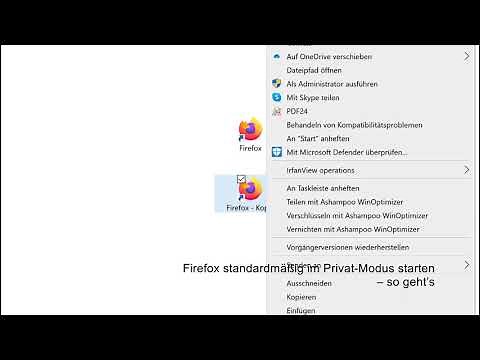 Mozilla Firefox: Browser standarmäßig im Privat Modus starten
