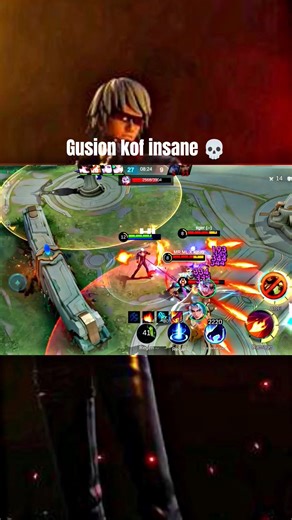 Gusion kof insane 💀 | #mobilelegends #trendingshorts #gusionfreestyle
