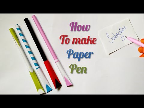How to make paper pen at home | paper pen easy making idea