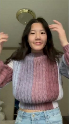 Crocheting a ribbed sweater