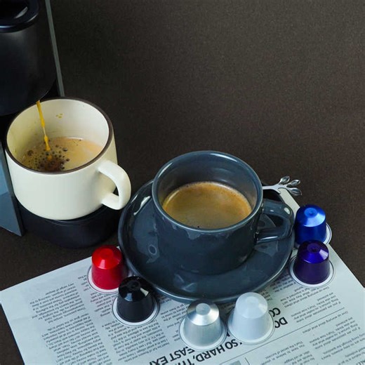 Disposable Food-grade Compatible Nespresso Coffee Capsules, Biodegradable Empty Paper Ring Coffee Capsules