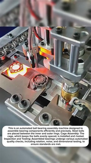 automatic ball bearing assembly machine#shortvideos #machinetechnology