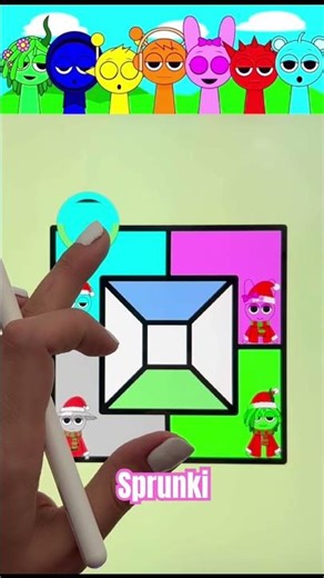 Digital color mixing: Sprunki #sprunki #colormixing #procreate