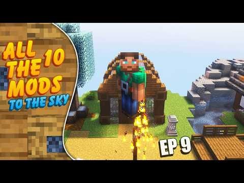 Automated Ore Processing and Iron Jetpacks! Ep 9 - All The Mods 10 - To The Sky