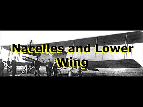 Gotha G-IV Paper Card Model Part 5: Nacelles, Wings and Things
