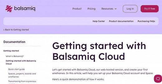Getting started with Balsamiq Cloud - Balsamiq documentation