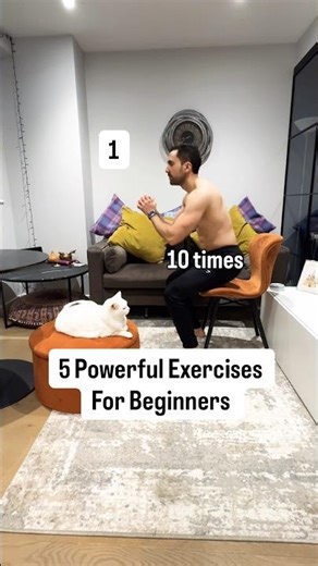 5 Powerful Exercises At Home For Beginners!