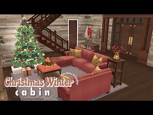 CHRISTMAS WINTER CABIN | The Sims Freeplay | House Tour | Floor Plans | Simspirational Designs