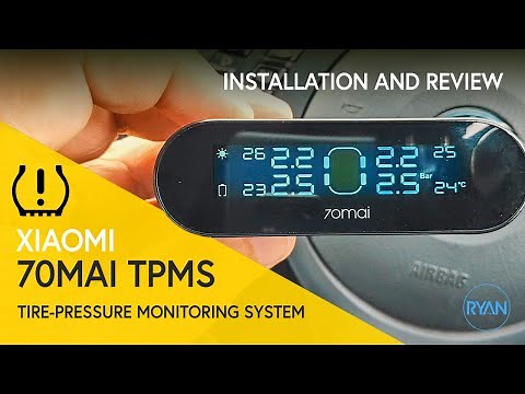 Xiaomi 70mai TPMS Tire-Pressure Monitoring System - Installation and Review (2019)