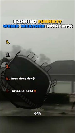 Ranking Top 5 Funniest Weird Weather Moments😳