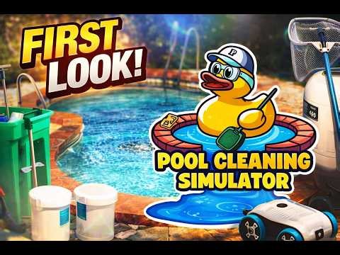 Pool Cleaning Simulator Gameplay | First Look