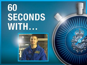 LCol Jeremy Hansen tackles the 60 seconds challenge by answering as many questions as he can in one minute. | Canadian Armed Forces