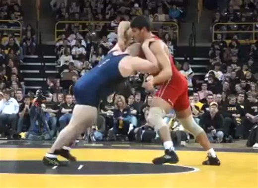 Steve Mocco a master of footsweeps in wrestling he grew up doing judo then transitioned to wrestling and became 2x NCAA D1 wrestling champion.