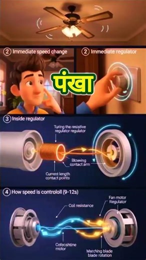 fan regulator connection🪛 #shorts #shortsviral #electrical #youtubeshorts #fan #connection #new