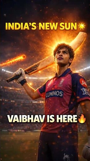 India’s New Sun ☀️ Vaibhav Suryavanshi Anthem 🔥 #vaibhavsuryavanshi #cricket #shorts