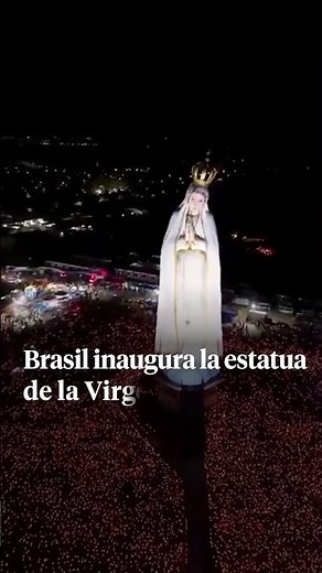 Así es la imponente estatua de la Virgen María inaugurada en Brasil: más alta que el Cristo Redentor