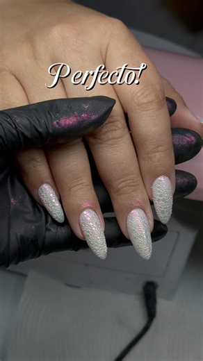 Efecto Piel de serpiente! 🐍 #uñas #diseñodeuñas #memes #manicurista