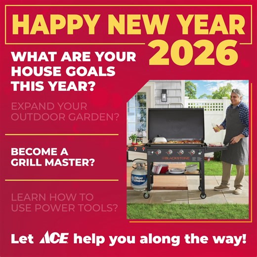 Tell us your house goals for the year! Big or small, Ace is here to help you ace the projects that matter most. https://westlakehardware.com/store-locator/ | Great Lakes Ace Hardware