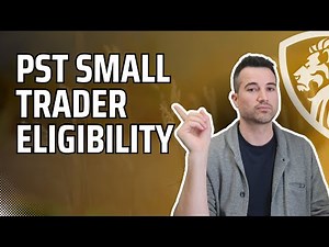 Saskatchewan PST exempt small trader businesses explained