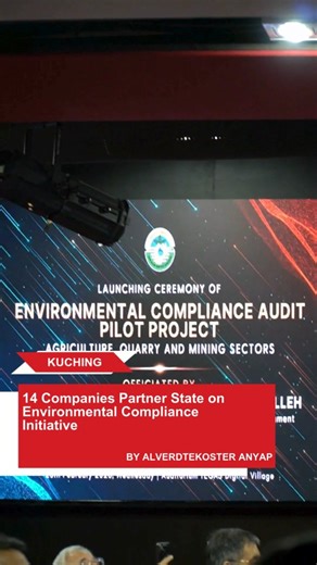 Fourteen companies have signed a Memorandum of Understanding (MoU) for the Environmental Compliance Audit (ECA) Pilot Project for the agriculture, quarrying and mining sectors in Sarawak, in an effort to strengthen environmental governance while supporting sustainable development across key industries. Deputy Minister of Urban Planning, Land Administration and Environment Datuk Len Talif said development and environmental protection must go hand in hand as Sarawak’s economy continues to expand a