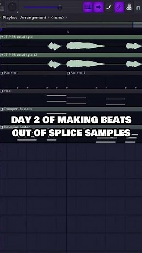 Day 2 Of Using Splice Samples #flstudio #fyp #producer #viral #music