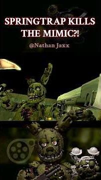 SPRINGTRAP VS THE MIMIC #fnaf #fivenightsatfreddys #animation #shorts #fnafsecuritybreach