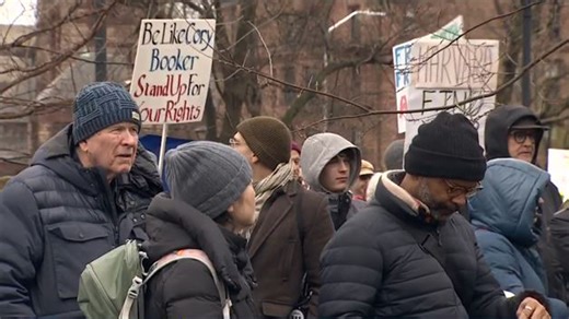 Crowd gathers on Cambridge Common to protest Trump administration
