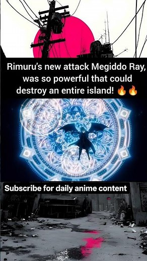 Rimuru's NEW Megiddo Ray Attack! | Tears of the Azure Sea #anime #rimuru #tensura