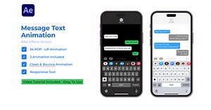 Modern Animated Text Message Chat Bubbles