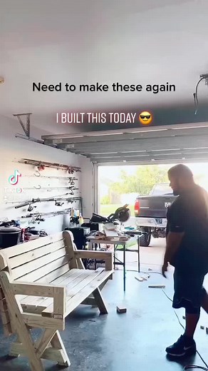 Need to make these again.. 😎 #fyp #foryou #viral #woodworking #bench #table #2022