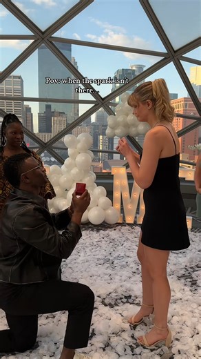 Failed marriage proposal ❤️ #couple #love #surprise #proposal #fail #fyp | Some Good Moment